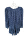 Misa Size M Navy & white Rayon Long Balloon Sleeve Paisley Elastic Waist Dress Navy & white / M
