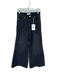 Frame Size 28 Black Cotton Blend Button Fly High Rise Wide Flare Bottom Jeans Black / 28