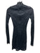 SKIMS Size XXS Black Polyamide Blend Long Sleeve Floral Lace Mock Neck Dress Black / XXS