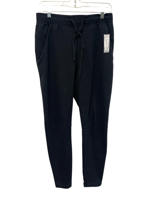 Lululemon Size M Black Polyester Blend Solid Athleisure Men's Pants Black / M