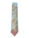 Canali Blue & Yellow Silk All Over Print Men's Tie Blue & Yellow