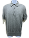 Tom Ford Size 50 Gray Cashmere Blend Solid Knit Polo Men's Short Sleeve Gray / 50