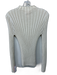 Laude The Label Size M Cream White Baby Alpaca Ribbed Knit Mock Neck Sweater Cream White / M
