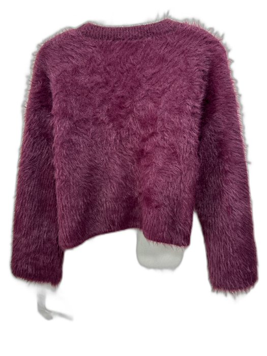 Lucy Paris Size M Purple Nylon & Polyester Fuzzy Sweater Purple / M
