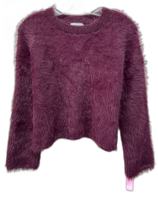 Lucy Paris Size M Purple Nylon & Polyester Fuzzy Sweater Purple / M