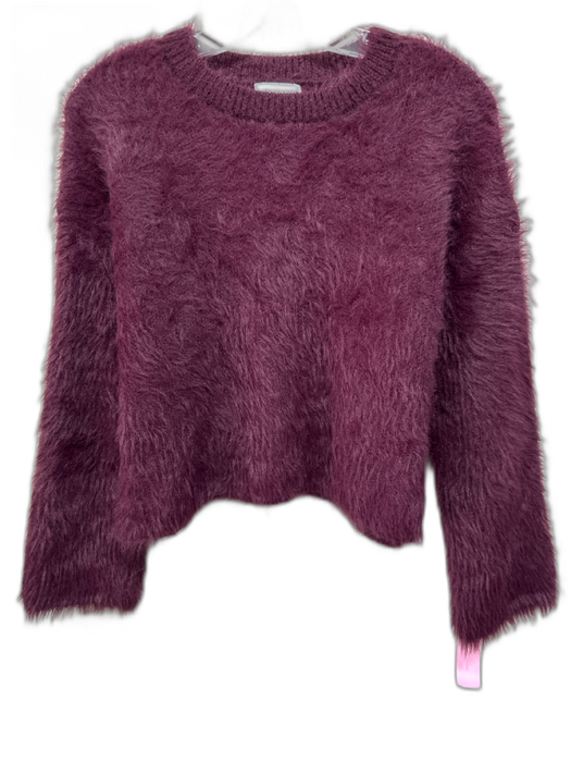 Lucy Paris Size M Purple Nylon & Polyester Fuzzy Sweater Purple / M