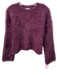 Lucy Paris Size M Purple Nylon & Polyester Fuzzy Sweater Purple / M