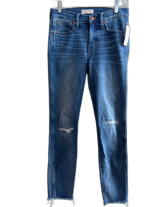 Madewell Size 26 Medium Wash Cotton Denim High Rise Skinny Jeans Medium Wash / 26