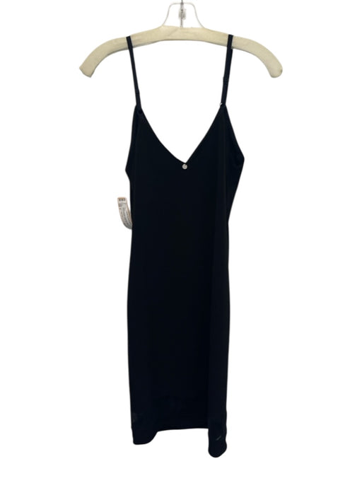 Alice + Olivia Air Size 6 Black Polyester & Elastane Mesh Spaghetti Strap Dress Black / 6
