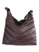 Rebecca Minkoff Brown Leather Stitching Chain Strap Shoulder Zip Close Bag Brown