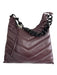 Rebecca Minkoff Brown Leather Stitching Chain Strap Shoulder Zip Close Bag Brown