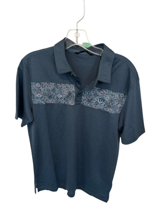 Travis Mathew NWT Size 8 Blue Polyester Blend Abstract Polo Men's Shirt Blue / 8