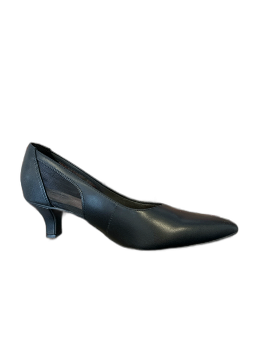 Clarks Shoe Size 9 Black Leather Mesh Detail Pumps Black / 9