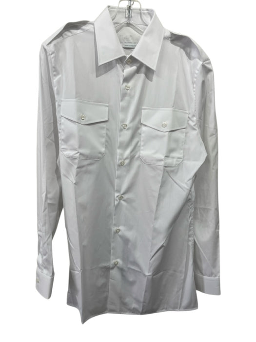 Prada NWT Size 15.5 White Cotton Solid Button Down Men's Long Sleeve Shirt White / 15.5