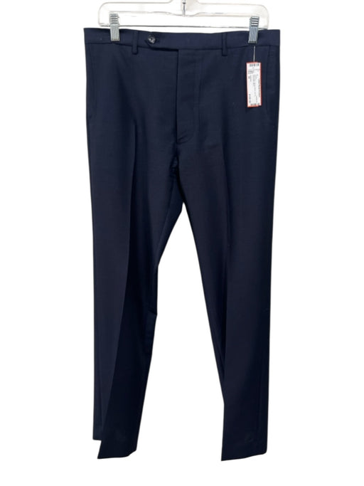 Valentino Size 30 Navy Blue Mohair Blend Zip Fly Men's Pants Navy Blue / 30