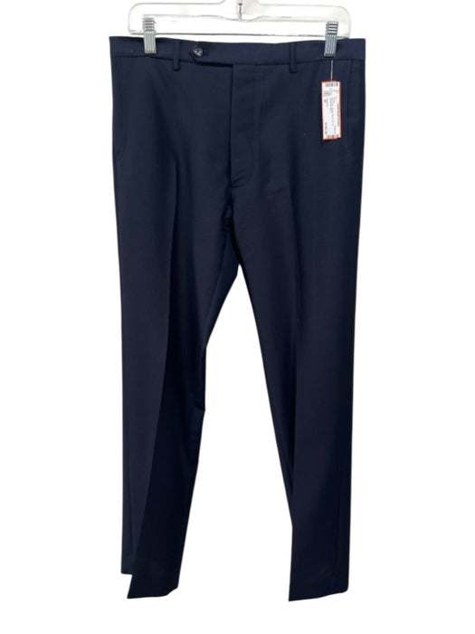 Valentino Size 30 Navy Blue Mohair Blend Zip Fly Men's Pants Navy Blue / 30
