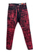 Maximilian Davis Size S Black & Red Cotton Abstract Men's Pants Black & Red / S