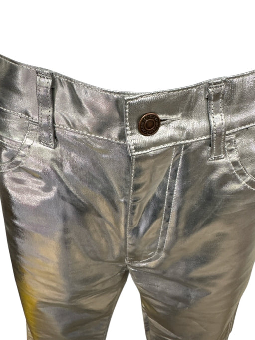 Celine Size 29 Silver Cotton Zip Fly Reflective Men's Pants Silver / 29