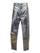 Celine Size 29 Silver Cotton Zip Fly Reflective Men's Pants Silver / 29