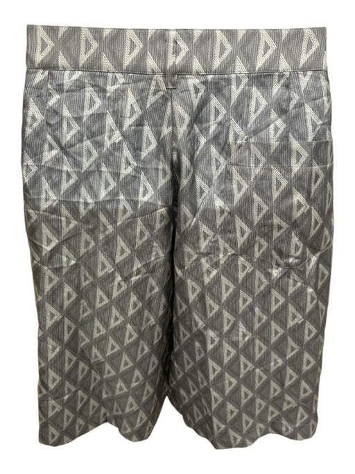 Dior Size 52 Gray Silk logo Athleisure Men's Shorts Gray / 52