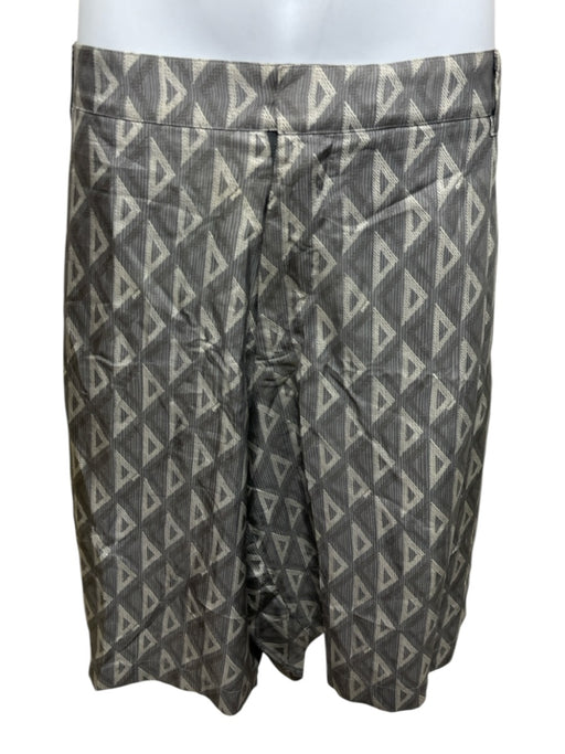 Dior Size 52 Gray Silk logo Athleisure Men's Shorts Gray / 52