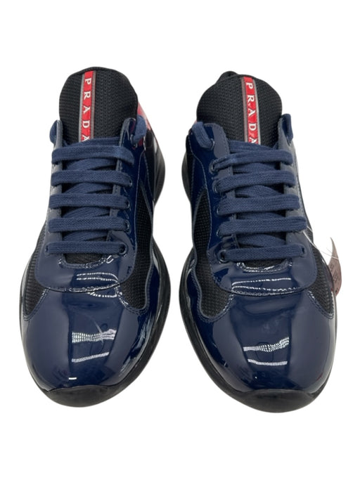 Prada Shoe Size 10 Black & Multi Synthetic Patent Accents Sneaker Men's Shoes Black & Multi / 10