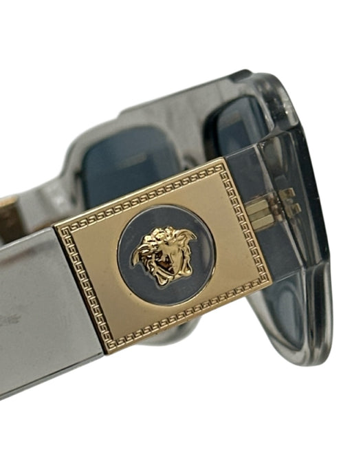 Versace Clear Plastic Medusa Men's Sunglasses Clear