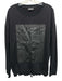Armani Size L Black Cotton Blend logo Sweatshirt Men's Long Sleeve Shirt Black / L