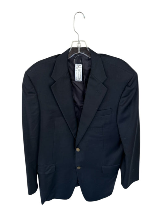 Hickey Freeman Navy Wool & Cashmere Blend Solid 2 Button Men's Blazer Navy / 42