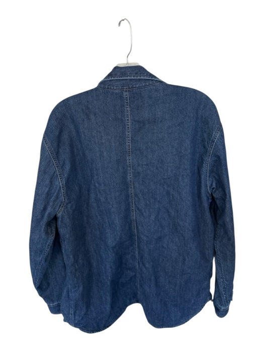 Carhartt Dark Wash Denim Solid Lined chore Men's Coat Dark Wash / M