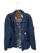 Carhartt Dark Wash Denim Solid Lined Snap button Men's Coat Dark Wash / M