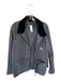 Carhartt Gray & Black Cotton Corduroy Pockets Coat Gray & Black / L