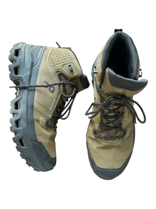 On Cloud Shoe Size 11 Green & Black Canvas Lace Up Hiking Men's Boots Green & Black / 11