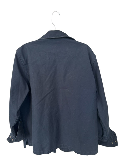 Filson Size L Navy Cotton Solid Snap Buttons Men's Jacket Navy / L