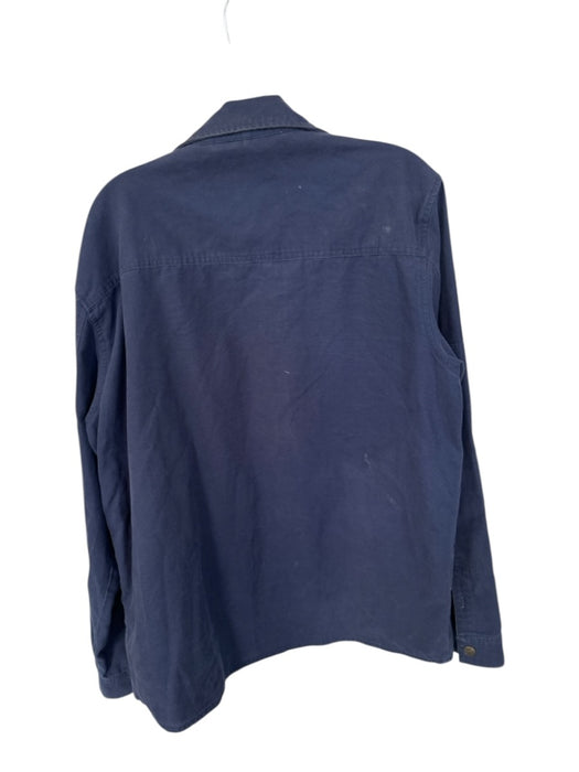 Marsh Wear Size XL Navy Cotton Solid Snap Buttons Men's Jacket Navy / XL