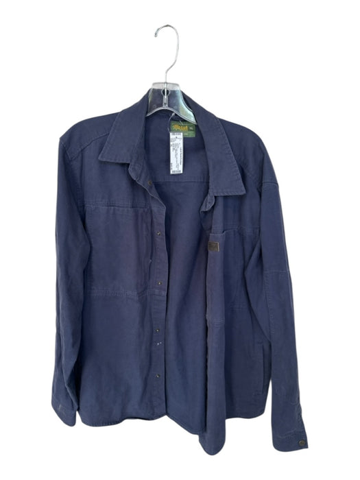Marsh Wear Size XL Navy Cotton Solid Snap Buttons Men's Jacket Navy / XL