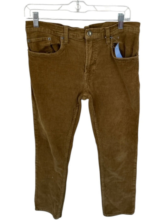JACHS Size 34x30 Light Brown Corduroy Men's Pants Light Brown / 34x30