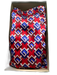 Gucci Shoe Size 10.5 Red, White & Blue Satin Upper Monogram Geometric Flats Red, White & Blue / 10.5