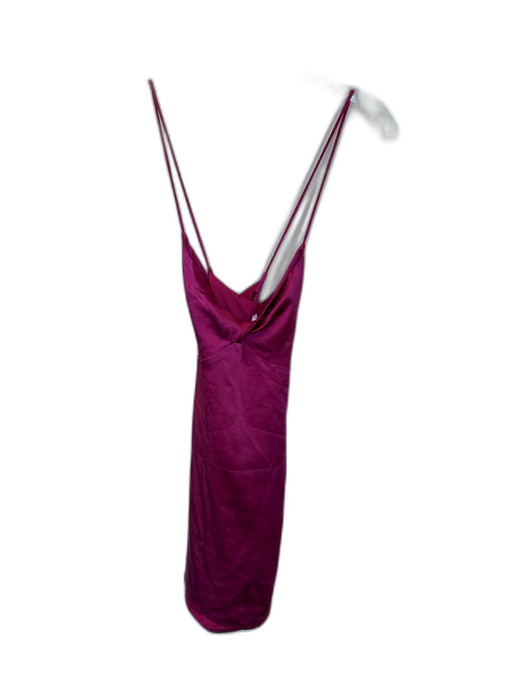 Superdown Size S Magenta Polyester Satin Spaghetti Strap Key hole Mini Dress Magenta / S
