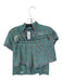 Roller Rabbit Size M Seafoam & Pink Cotton Flowers Short Sleeve Pajamas Seafoam & Pink / M