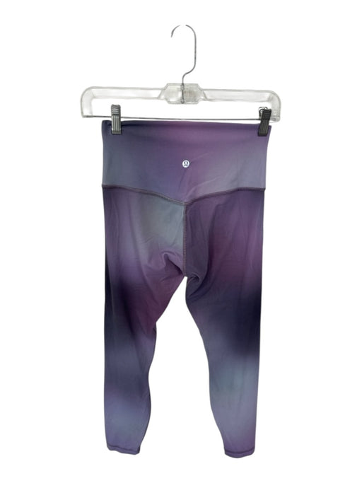 Lululemon Size 6 Purple & Gray Nylon Stretch Ombre Ankle Athletic Leggings Purple & Gray / 6