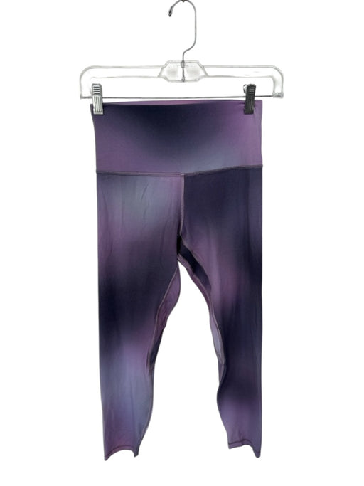 Lululemon Size 6 Purple & Gray Nylon Stretch Ombre Ankle Athletic Leggings Purple & Gray / 6