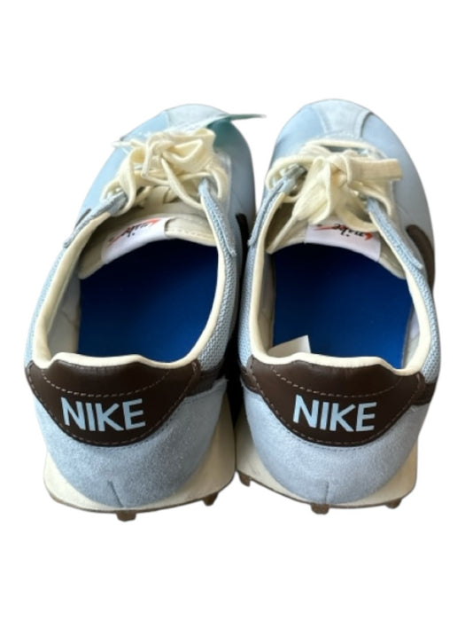 Nike Shoe Size 9.5 Blue & Brown Melee Diamonds Suede lace up Logo Sneakers Blue & Brown / 9.5