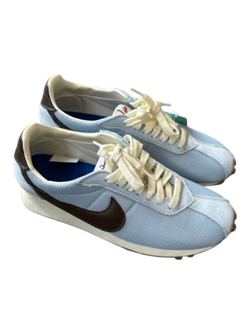 Nike Shoe Size 9.5 Blue & Brown Melee Diamonds Suede lace up Logo Sneakers Blue & Brown / 9.5