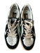 Golden Goose Shoe Size 39 Silver & Black Leather & Suede Lace Up Sneakers Silver & Black / 39