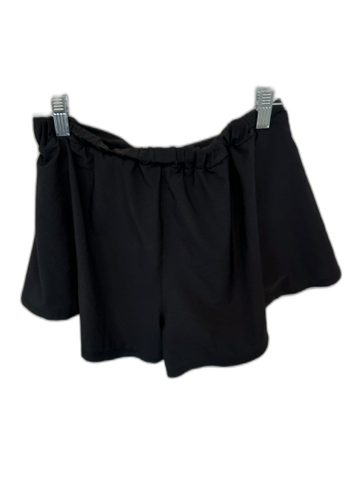 Alo Size S Black Polyester Elastic Waist Athletic Shorts Black / S