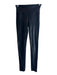 Spanx Size S/P Black No Fabric Tag Wide Waist Band Shiny Ankle Length Leggings Black / S/P