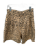 We The Free Size 27 Tan & black Cotton High Waist Animal Print Raw Hem Shorts Tan & black / 27