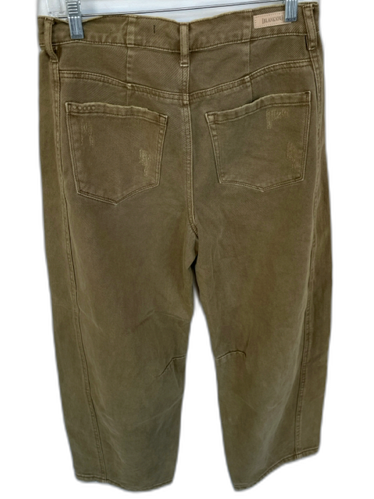 BlankNYC Size 29 Light Brown Cotton High Waist Barrell Leg Jeans Light Brown / 29