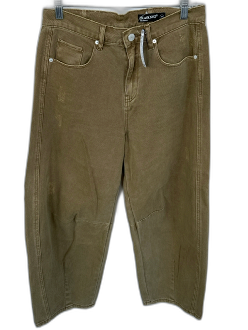 BlankNYC Size 29 Light Brown Cotton High Waist Barrell Leg Jeans Light Brown / 29